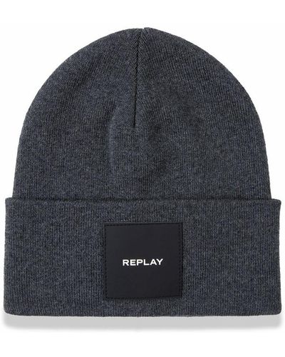 Replay Ax4167 Beanie-Mütze - Blau