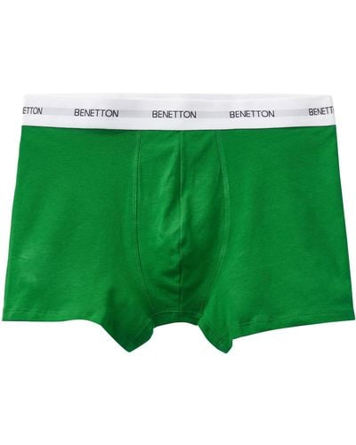 Benetton 3op82x00o Boxer a Pantaloncino - Verde
