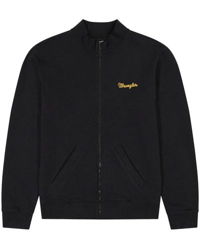 Wrangler Funnel Neck Zip Sweatshirt - Black