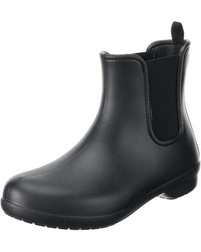 Crocs™ Freesail Chelsea Ankle Rain Boots - Black