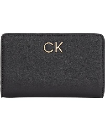 Calvin Klein RE-Lock Bifold French Wallet PBl K60K610962 Geldbörsen - Schwarz