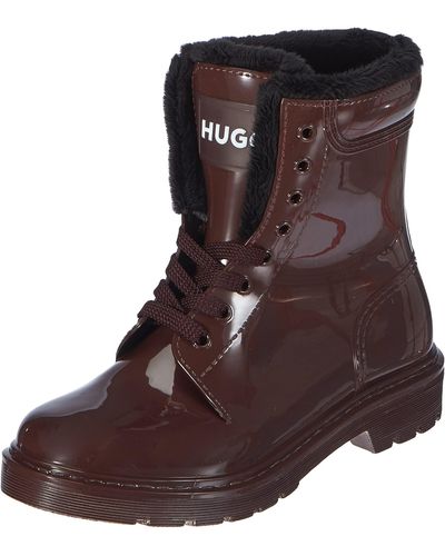 HUGO Gamma Furlaceup B-rb Ankle Boot - Brown
