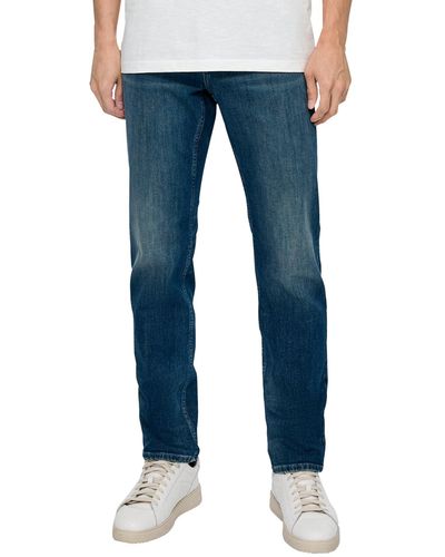 S.oliver Jeans-Hose Slim FIT Regular Blue Green 33 - Blau