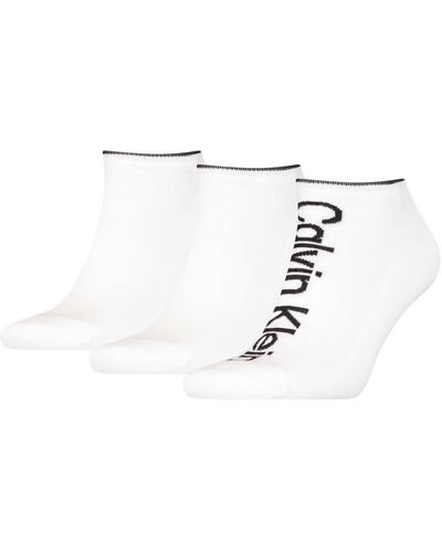 Calvin Klein Athleisure-Calcetines Deportivos para Hombre - Blanco