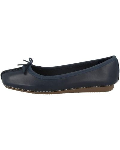 Clarks Freckle Ice Closed Mocassins - Blue