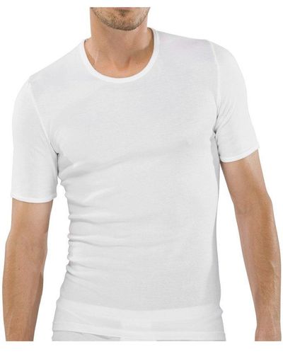 Schiesser Feinripp Crew Neck Shirt 3er Pack White 2XL - Weiß