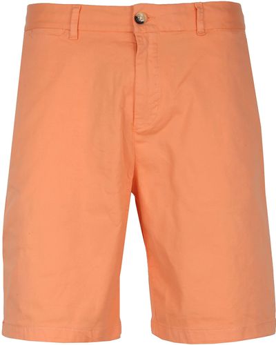 Scotch & Soda Stuart Garment-dyed Pima Cotton-blend Short - Orange
