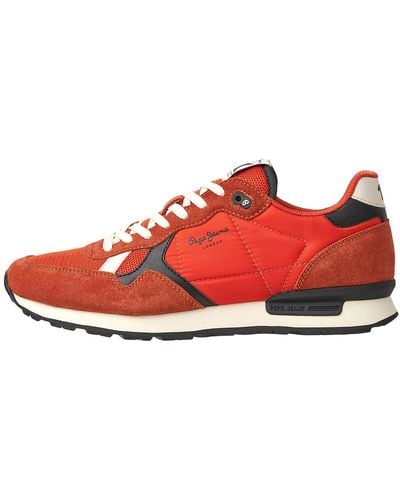 Pepe Jeans Brit Heritage M Trainer - Red