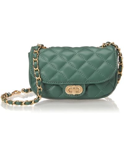 The Drop Willow Quilted Belt Bag - Green