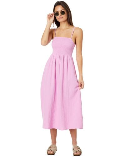 Billabong Off The Coast Dress Lässiges Kleid - Pink