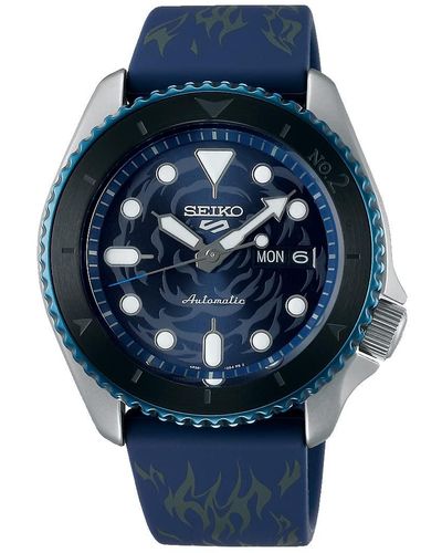 Seiko 5 ONE PIECE LIMITED EDITION 'SABO' SRPH71K1 Orologio automatico uomo Produzione strettamente limitata - Blu