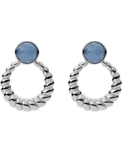 Fossil Jf03960040 Ladies Earrings - Blue