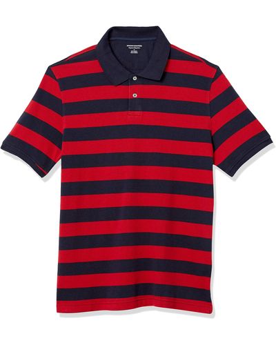 Amazon Essentials Regular-fit Cotton Pique Polo Shirt - Red