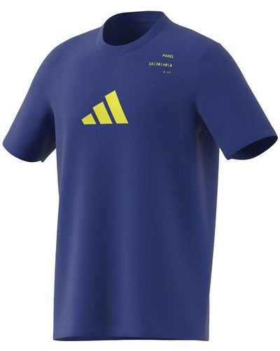 adidas AEROREADY Padel Category Graphic tee Camiseta - Azul