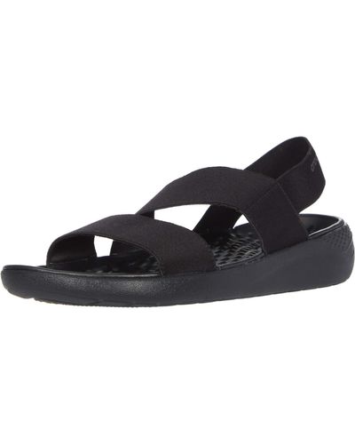 LiteRide 360 Black/Light Grey Women Sandal - Crocs™ India