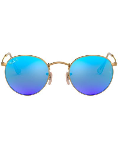 Ray-Ban Round Metal Sunglasses - Brown