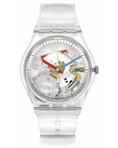 Swatch Montre Clearly Gent - Mettallic