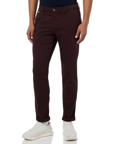 Replay Chino Trousers Benni Regular-fit Hyperflex With Stretch - Red