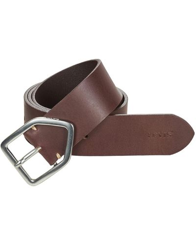 Levi's Gürtel geometric buckle belt - Braun
