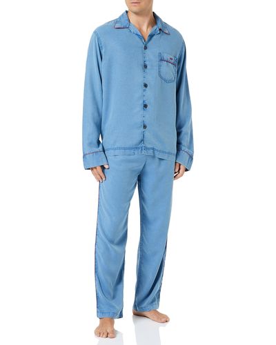 DIESEL Umset-loomy Pyjamaset - Blau