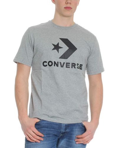 Converse T-Shirt Star Chevron Tee 10018568 035 Grau