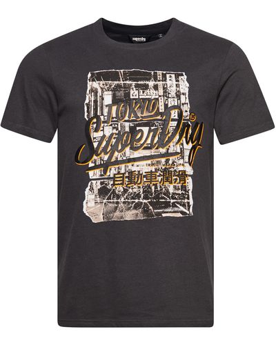 Superdry T-shirt - Schwarz
