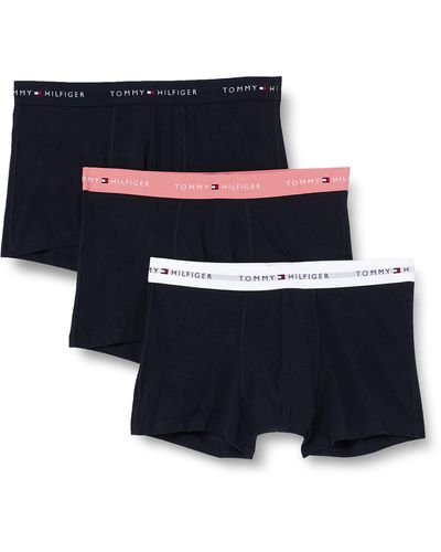 Tommy Hilfiger 3er Pack Boxershorts Trunks Unterwäsche - Blau