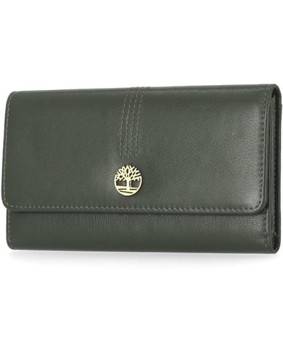 Timberland Leather Rfid Flap Wallet Cluth Organizer - Black