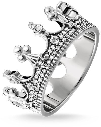 Thomas Sabo Women Silver Piercing Ring - Tr2224-643-14-58 - Metallic