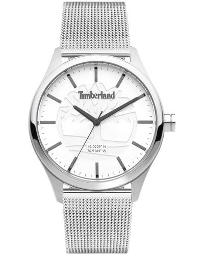 Timberland Reloj Analógico para Hombre de Cuarzo con Correa en Acero Inoxidable TDWGG2100801 - Metálico