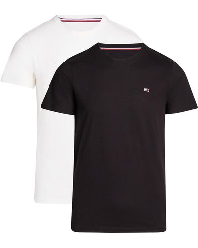 Tommy Hilfiger Tjm Xslim 2pack Jersey Tee Ext S/s T-shirt - Black
