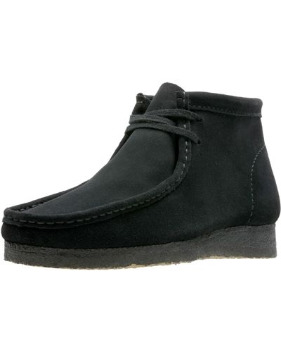 Clarks Wallabee Lace Up Shoes - Schwarz