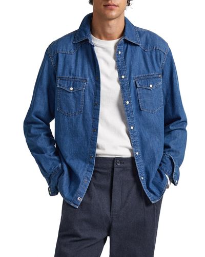 Pepe Jeans Carson Shirt - Blau