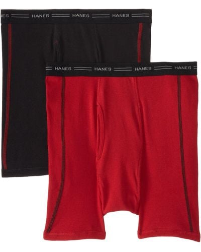 Hanes Boxer Briefs Pack - Red