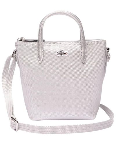 Lacoste Sac porté travers femme - NF4383SJ, SILVER, Taille unique - Blanc