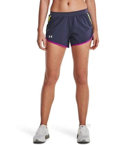 Under Armour S Fly By 2 Shorts Tempered Steel L - Blue