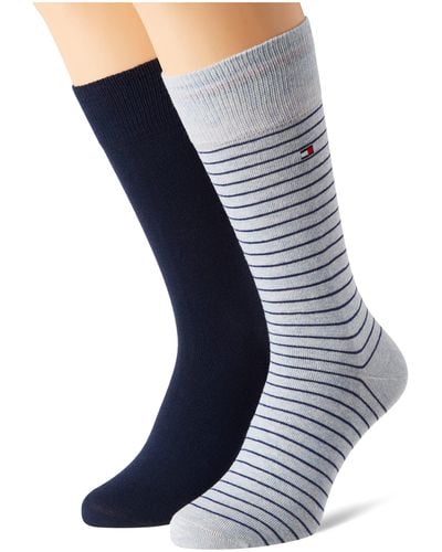 Tommy Hilfiger S Small Stripe Classic Sock - Blau