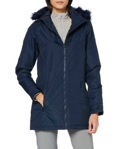 Regatta Myla Waterproof Breathable Taped Seams Lined Insulated Jacket with Security Pocket - Azul