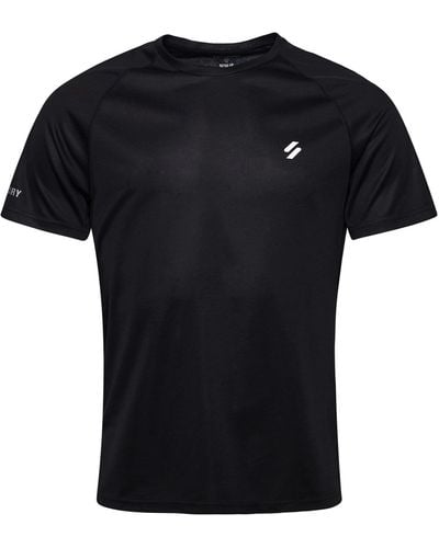 Superdry Camiseta Deportiva - Negro