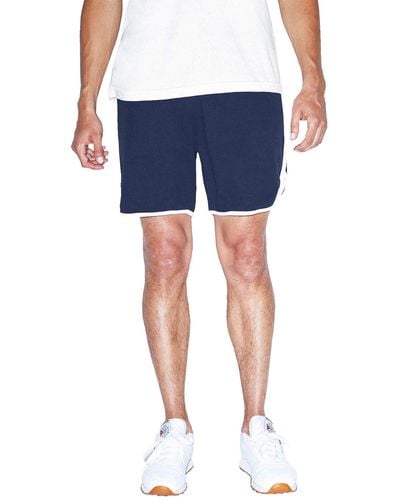 American Apparel Interlock Basketball Shorts - Blue