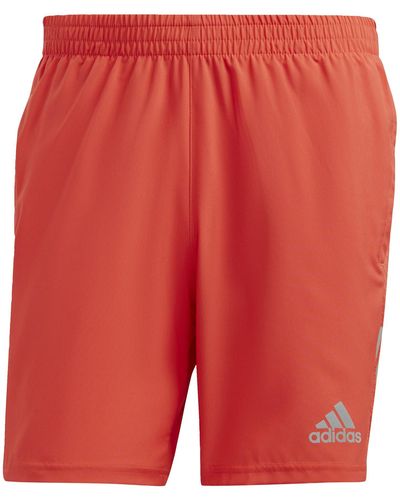 adidas Own The Run Sho Shorts Voor - Rood