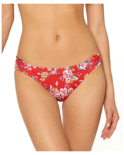 Jessica Simpson Standard Mix & Match Floral Print Swimsuit Separates - Red