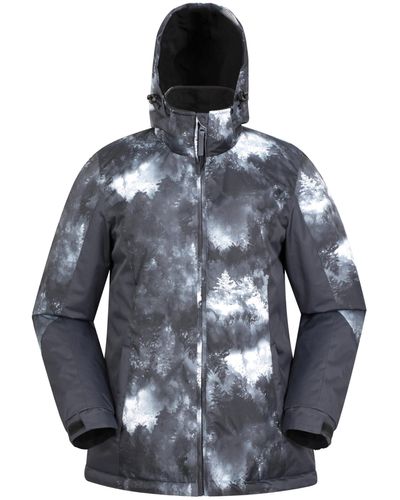 Mountain Warehouse Dawn Womens Ski Jacket - Snowproof, Warm Ladies Jacket, Fleece Lined Ski Coat, Adjustable Cuff, Hem & Hood - Multicolour