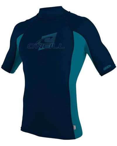 O'neill Sportswear Oneill Premium Skins S/S Turtleneck Rash Guard - Blau