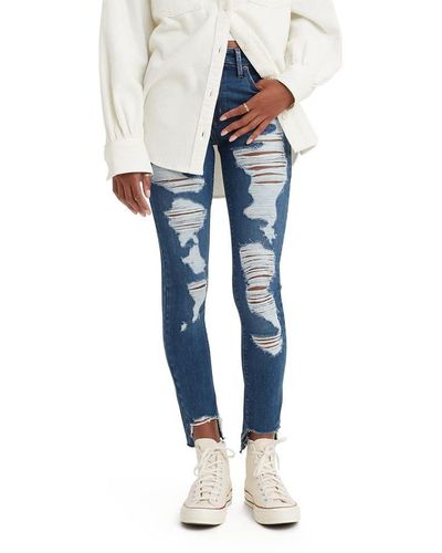 Levi's Premium 721 High Rise Skinny Jeans, - Blue