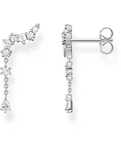 Thomas Sabo Ear Climber Ice Crystals Silver 925 Sterling Silver H2254-051-14 - White