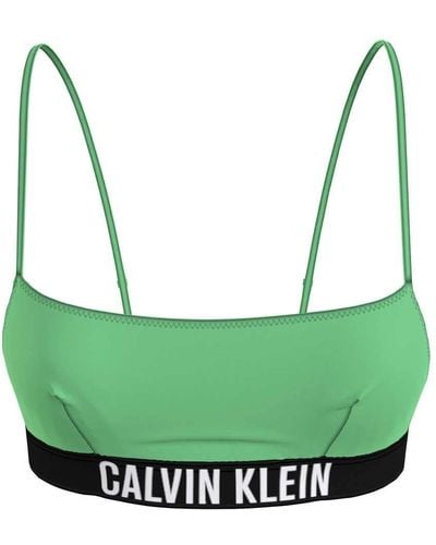 Calvin Klein Bikinitop Bralette Gepolstert - Grün
