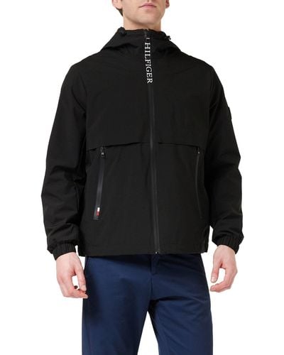 Tommy Hilfiger TH Protect SAIL Hooded Jacket Vestes tissées - Noir