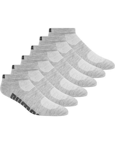 PUMA 6 Pack Runner Socks - Grey