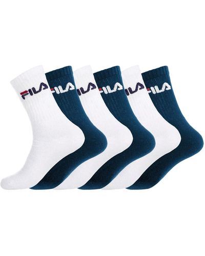 Fila Lot de 6 Paires de Chaussettes Tennis homme - Bleu